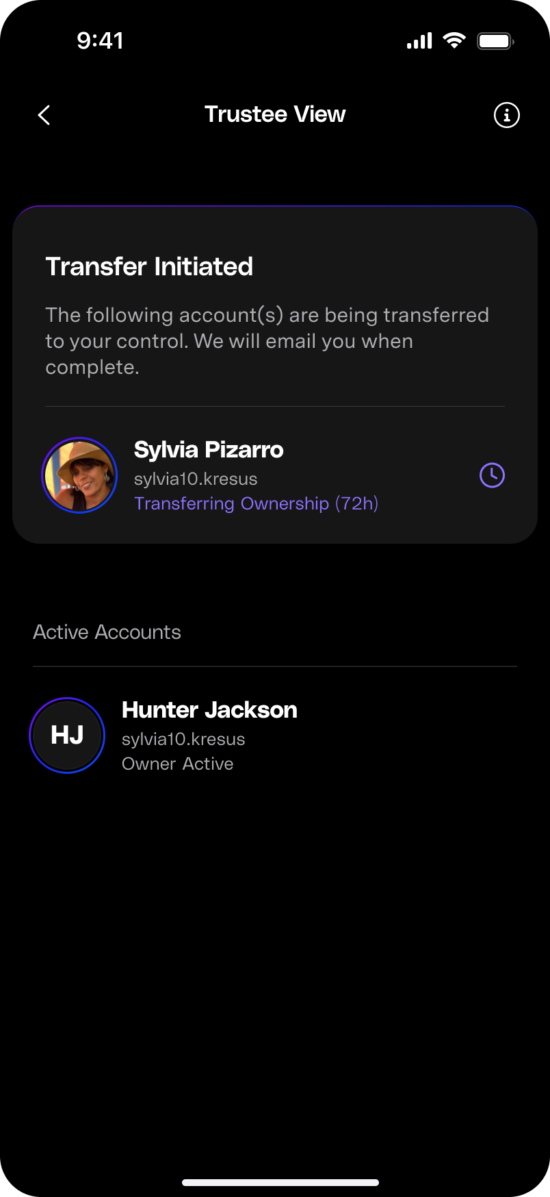 Digital Estate Transfer